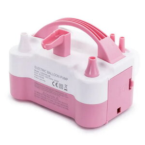 Ballonnenpomp elektrisch roze-wit 230 volt Ballonnenpomp elektrisch roze-wit 230 volt