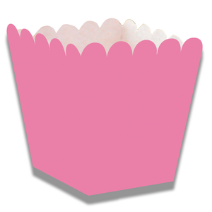 Snackbakjes mini donkerroze 12 stuks