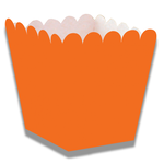 Snackbakjes mini oranje 12 stuks