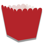 Snackbakjes mini rood 12 stuks