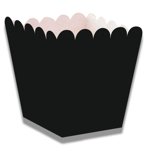 Snackbakjes mini zwart 12 stuks Snackbakjes mini zwart 12 stuks