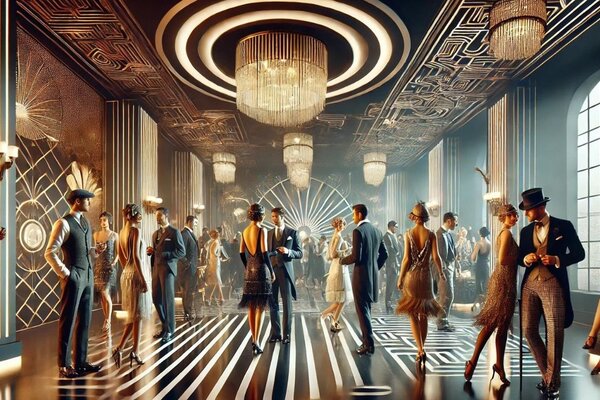 Charleston jaren twintig versiering