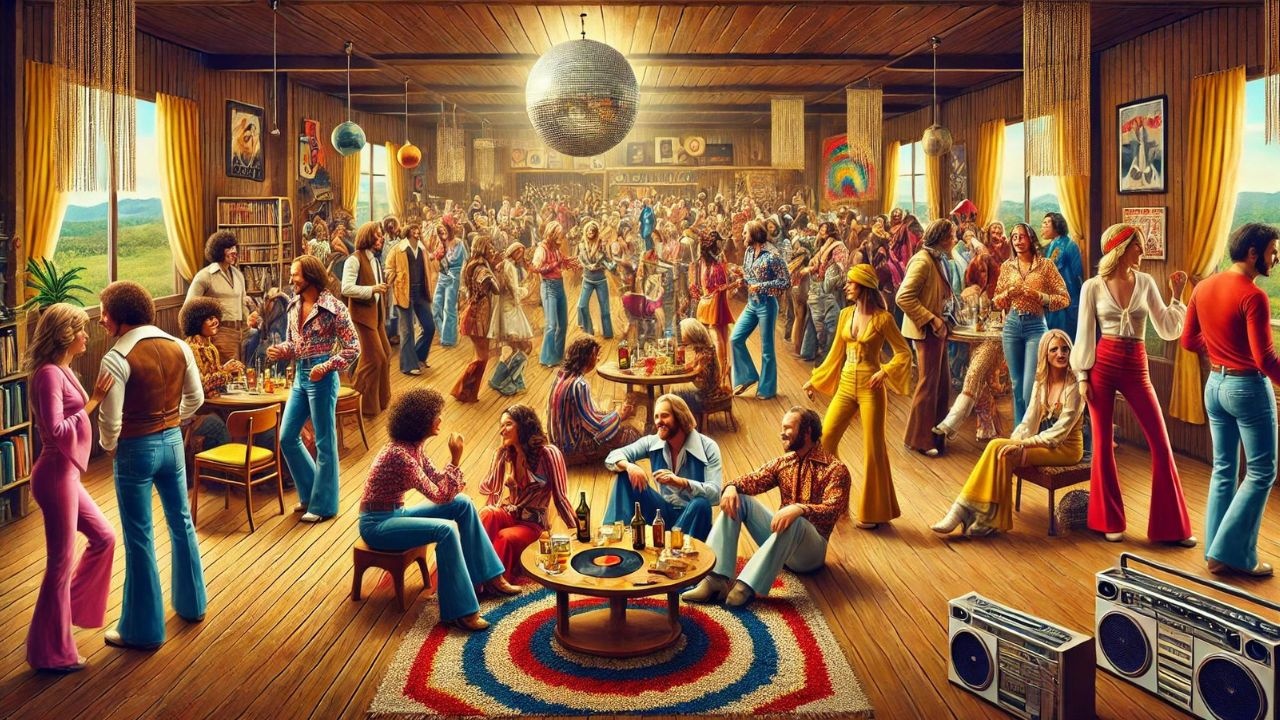 Seventies versiering Seventies versiering