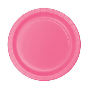 Gebaksbordjes donkerroze 8 stuks