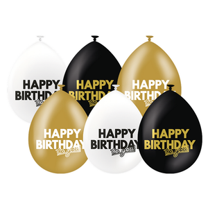 Ballonnen Happy Birthday Celebration 6 stuks Ballonnen Happy Birthday Celebration 6 stuks