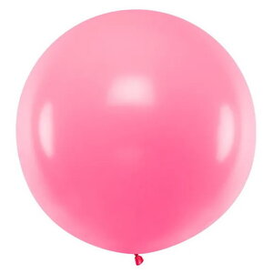 Ballon jumbo lichtroze 90cm