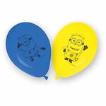 Ballonnen Minions blauw geel 8 stuks