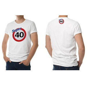 T-Shirt 40 jaar super one size