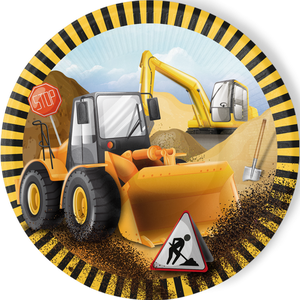 Bordjes Bouwauto's 8 stuks