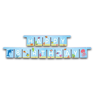 Letterslinger zeedieren cartoon 3 meter