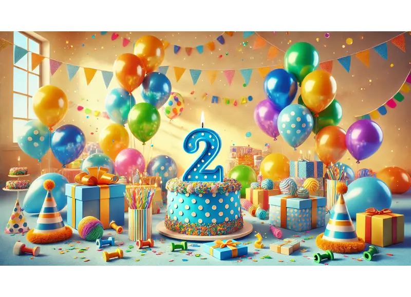 2 jaar versiering voor een verjaardag 2 jaar versiering voor een verjaardag