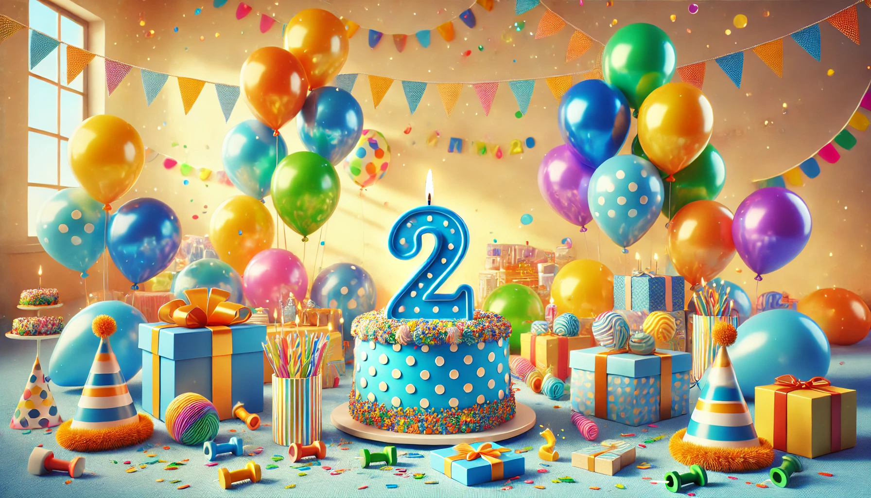 2 jaar versiering voor een verjaardag 2 jaar versiering voor een verjaardag