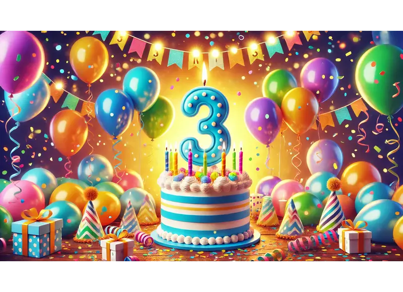 3 jaar versiering voor een 3 jaar verjaardag 3 jaar versiering voor een 3 jaar verjaardag