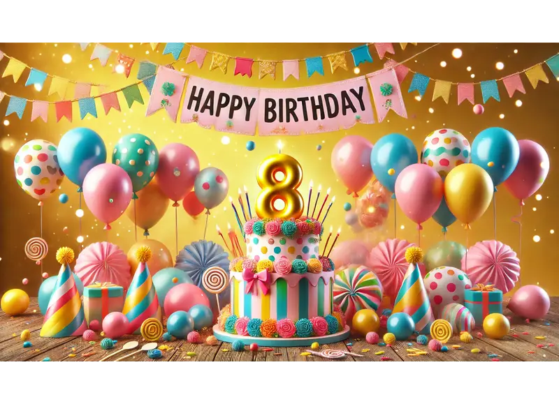 8 jaar versiering voor een 8 jaar verjaardag 8 jaar versiering voor een 8 jaar verjaardag