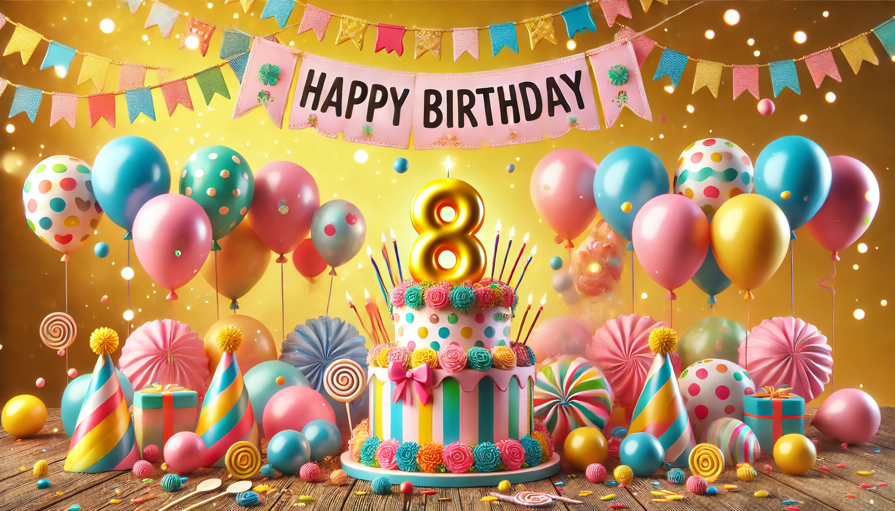 8 jaar versiering voor een 8 jaar verjaardag 8 jaar versiering voor een 8 jaar verjaardag