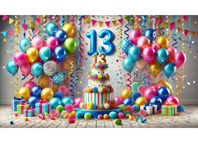 13 jaar versiering voor een verjaardag 13 jaar versiering voor een verjaardag