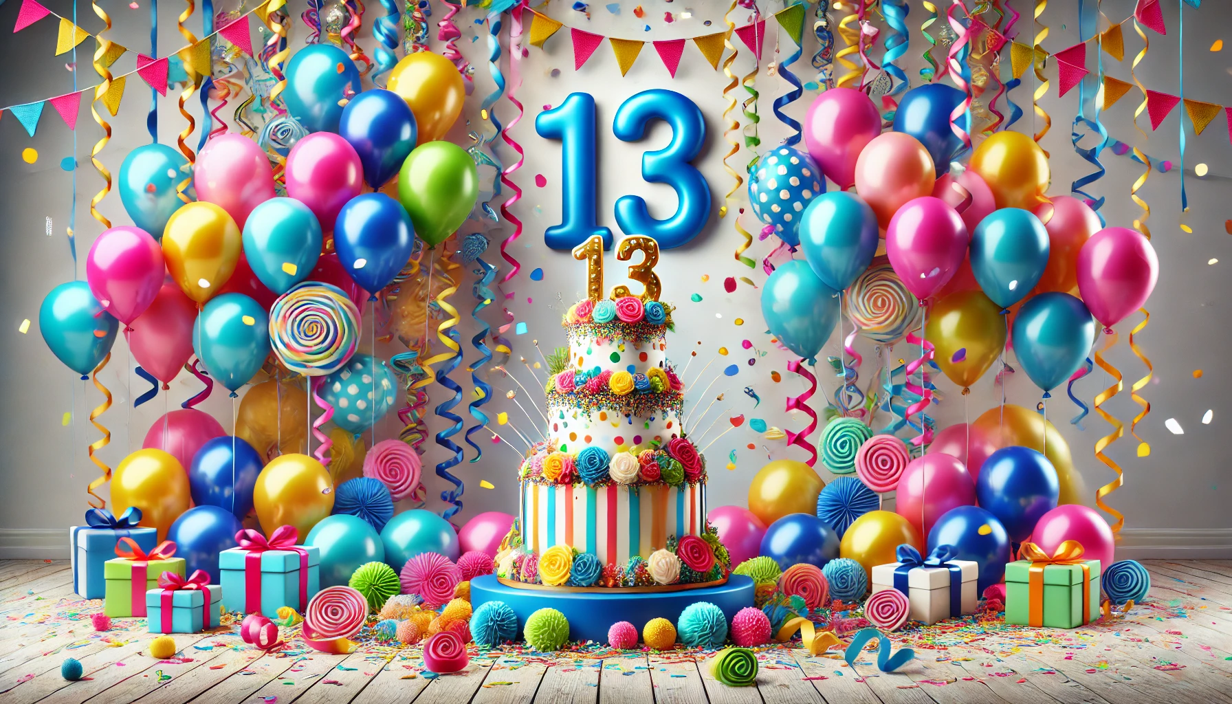 13 jaar versiering voor een verjaardag 13 jaar versiering voor een verjaardag
