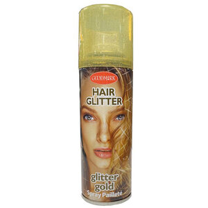 Hairspray glitter goudkleurig