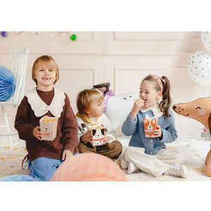 Snack en Popcorn bakjes Hondjes 6 stuks Snack en Popcorn bakjes Hondjes 6 stuks