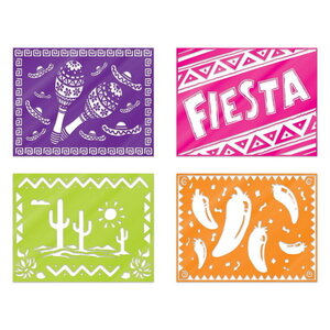 Placemats Mexicaans Fiesta 4 stuks