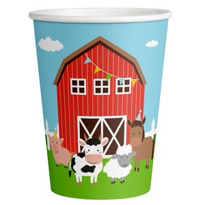 Bekertjes boerderij dieren 8 stuks