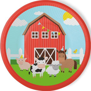 Bordjes boerderij dieren 8 stuks