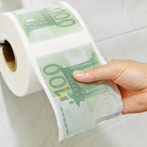 Toiletpapier 100 euro Toiletpapier 100 euro