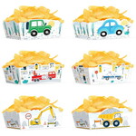 Chipsbakjes Voertuigen 3 stuks