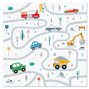 Servetten Voertuigen 10 stuks Servetten Voertuigen 10 stuks