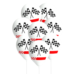 Ballonnen Finish vlaggen 8 stuks