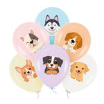 Ballonnen Hondjes 6 stuks