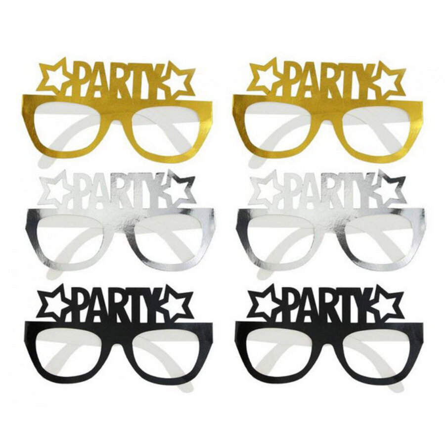Partybrillen papier 6 stuks