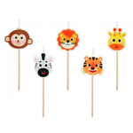 Kaarsjes Safari 5 stuks