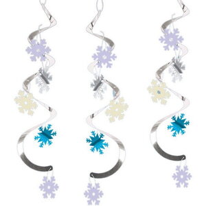 Hangdecoratie Sneeuwvlokken Whirls 5 stuks Hangdecoratie Sneeuwvlokken Whirls 5 stuks