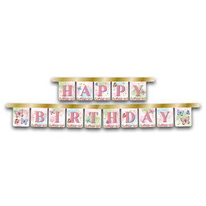 Slinger vlinders Happy Birthday 3 meter