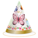 Feesthoedjes vlinders 6 stuks