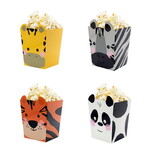 Popcorn bakjes Jungle en Safari 4 stuks