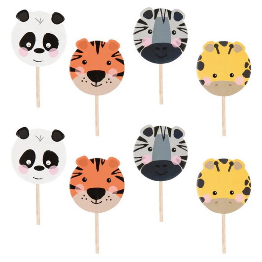 Prikkers Jungle en Safari 8 stuks