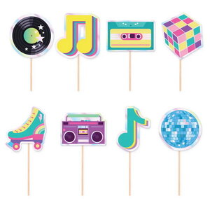 Prikkers Disco gekleurd 8 stuks Prikkers Disco gekleurd 8 stuks