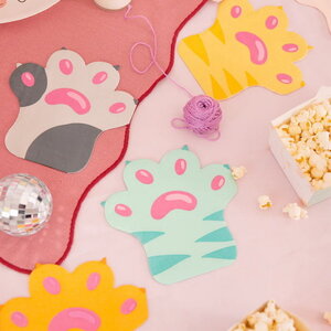 Servetten kattenpootjes 12 stuks