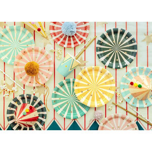 Gebaksbordjes circustent 6 stuks Gebaksbordjes circustent 6 stuks