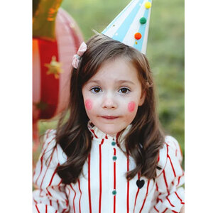 Hoedjes circustent met pompons 6 stuks