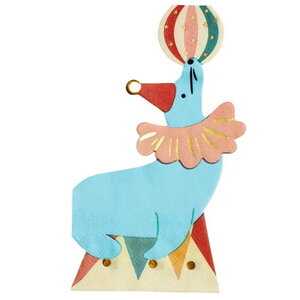 Servetten circus zeehond 12 stuks
