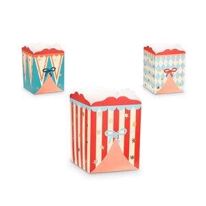 Popcornbakjes Circustent 6 stuks