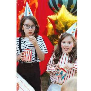 Popcornbakjes Circustent 6 stuks