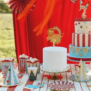 Popcornbakjes Circustent 6 stuks