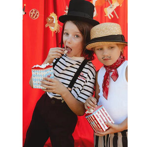 Popcornbakjes Circustent 6 stuks