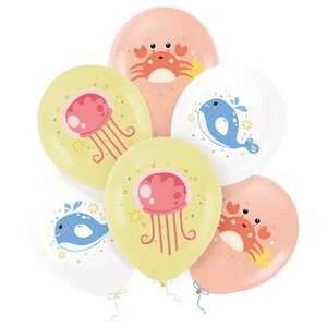 Ballonnen zeedieren 6 stuks