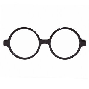 Bril rond zwart plastic Bril rond zwart plastic
