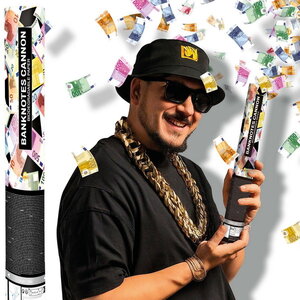 Party Cannon met euro biljetten